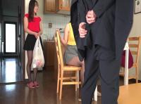 エッロい網タイツのお姉さんがオマ●コ丸出しでイカされ続け生チ●ポ懇願