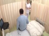 病院内至る所で患者の勃起チ●ポを口とオマ●コで包み込み精子を吸い取る美人ナースたち